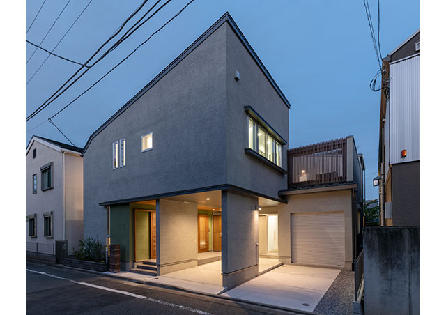 豪徳寺の二世帯住宅｜外観写真