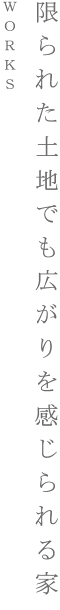 限られた土地でも広がりを感じられる家｜WORKS